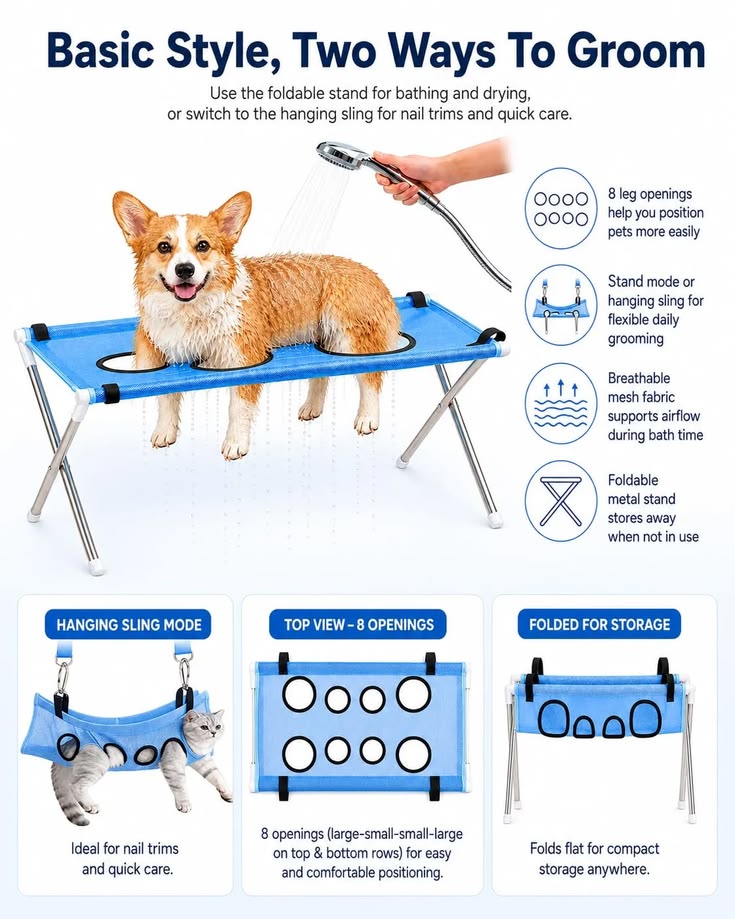 Pet Grooming Hammock Stand