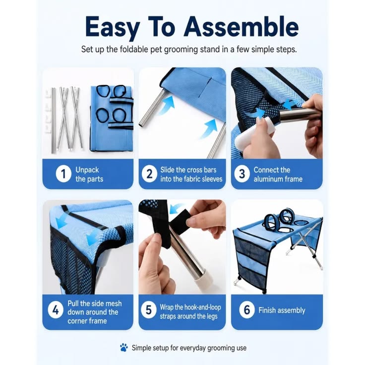 Pet Grooming Hammock Stand