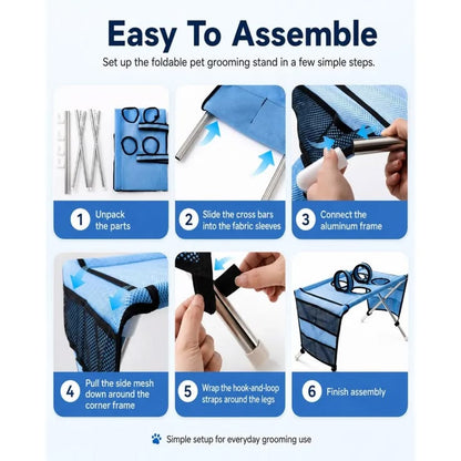 Pet Grooming Hammock Stand